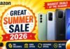 Amazon Great Summer Sale 2026: स्मार्टफोन्स पर मिल रहा तगड़ा डिस्काउंट Amazon Great Summer Sale 2026