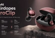 boAt Airdopes ProClip पावरफुल साउंड के साथ भारत में लॉन्च boAt Airdopes ProClip