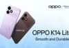 OPPO K14 Lite स्मार्टफोन भारत में लॉन्च, मिलेंगी 7,000mAh की बड़ी बैटरी OPPO K14 Lite स्मार्टफोन भारत में लॉन्च